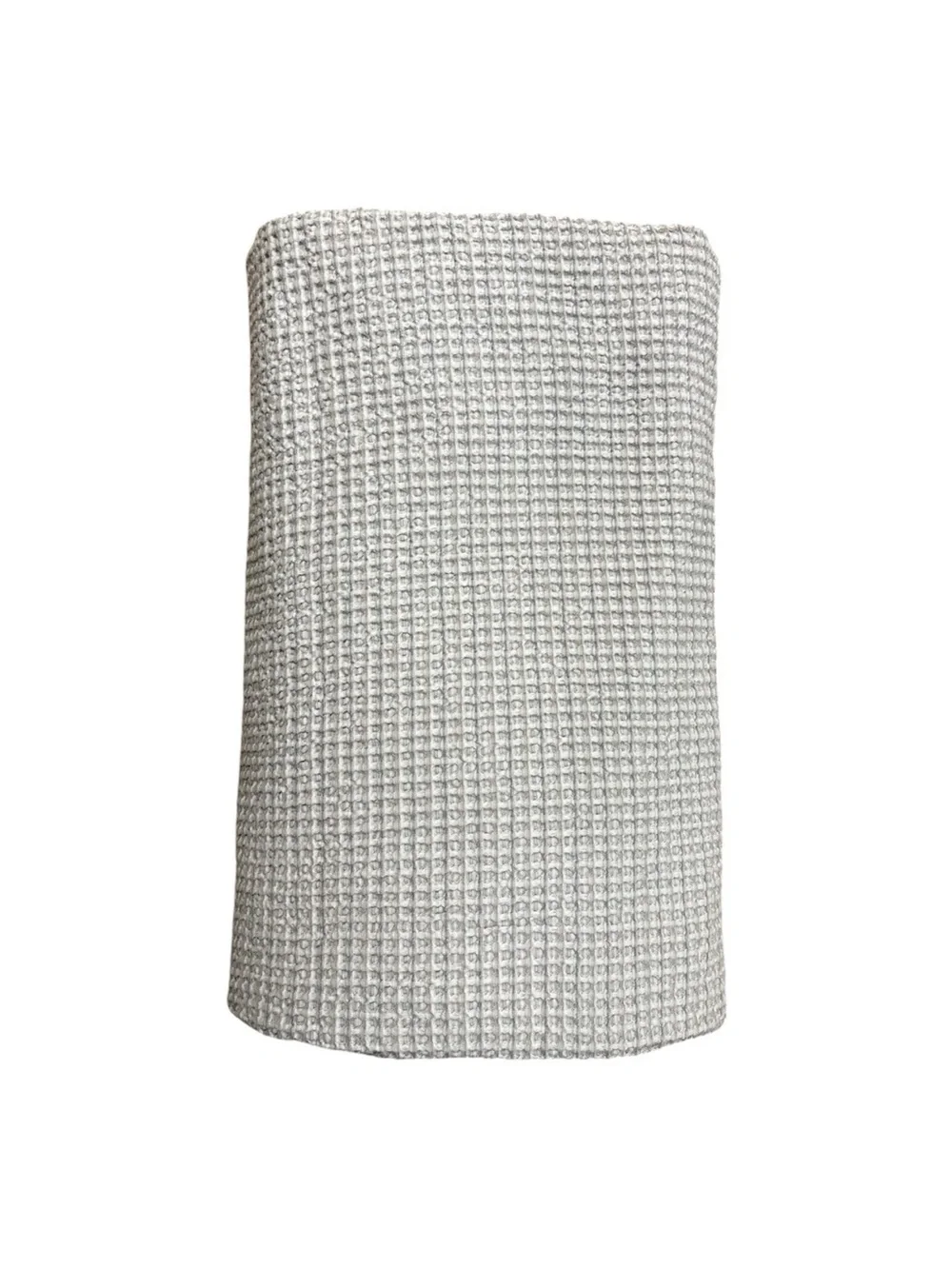 UGG Duvet Cover Full/Queen Cotton Waffle Weave “Olivia” Gray Taupe Textured